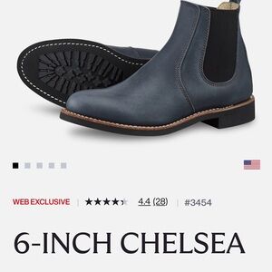 Red Wing Chelsea Boot - Navy Leather Slip-On